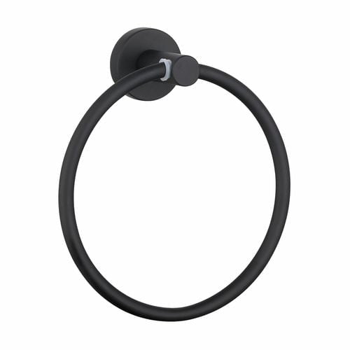 Mondella Matte Black Resonance Towel Ring