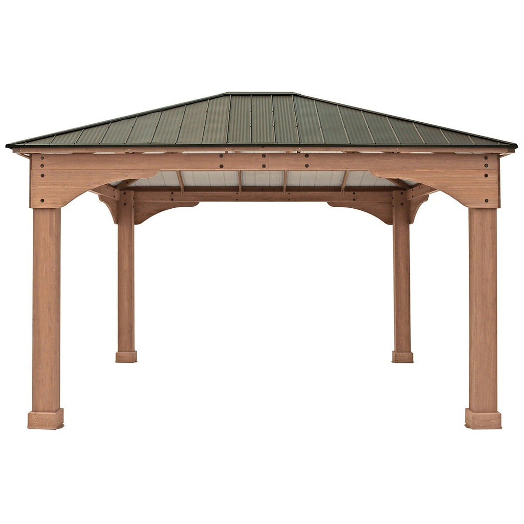Yardistry 4.3 x 3.7M Grand Gazebo With Aluminium Roof