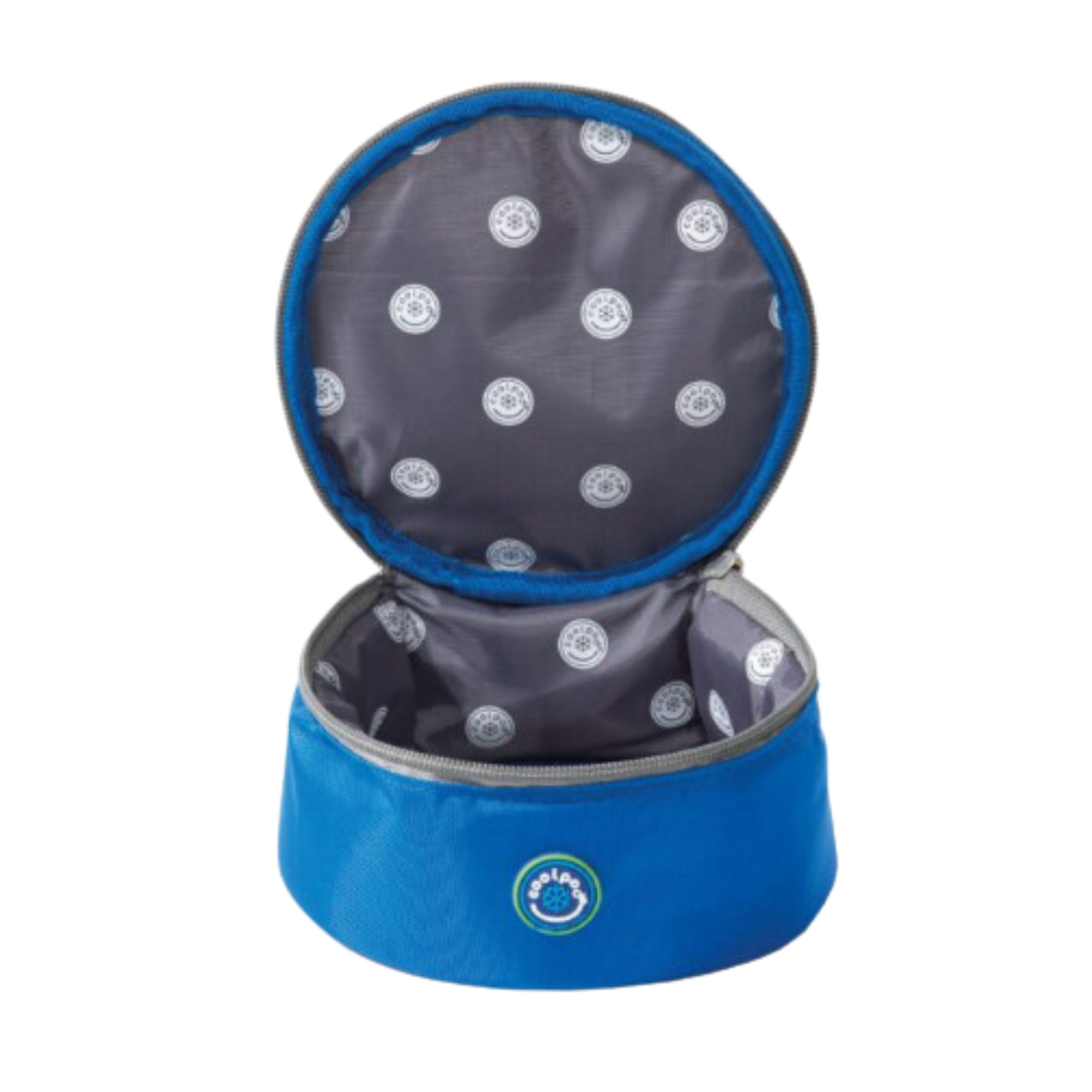 Freezable Insulated & Reusable Large Round Cooler Bag – Blue
