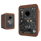 Kanto YU4 140W Powered Bookshelf Speakers Walnut KO-YU4WALNUT-I