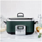 GreenPan 6L Slow Cooker CC009380-001 Pine Green