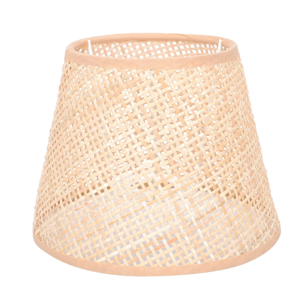 SKISUNO Khaki Rattan Floor Lamp Shade Replacement 6.7x6.7in for Study Room, 1 Piece and Stylish