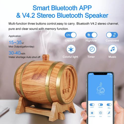 350ml Humidifier Diffuser w/ Bluetooth Speaker APP Control