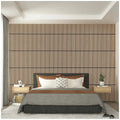 Artika Sonolok Sound Absorbing Slatted Wall Panel Kit Oak And Black