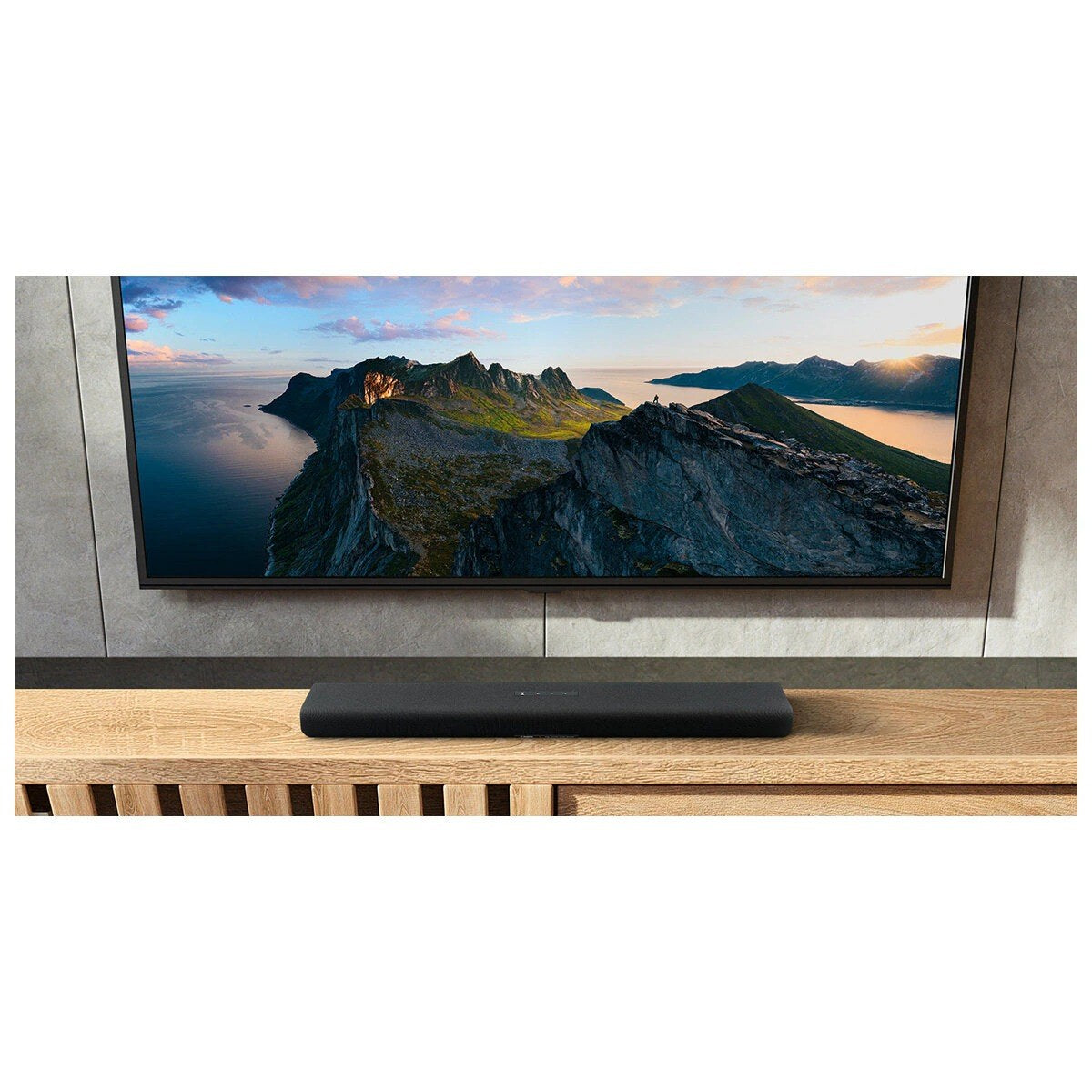 Yamaha Sound Bar With Built In Subwoofers Black SRB30AB