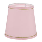Ortofally Drum Lamp Shade Linen Fabric Lamp Cover Chandelier Lamp Shades for Chandeliers Lights Table Floor Wall Lamps Replacement 17.00X16.00X4.00CM Pink