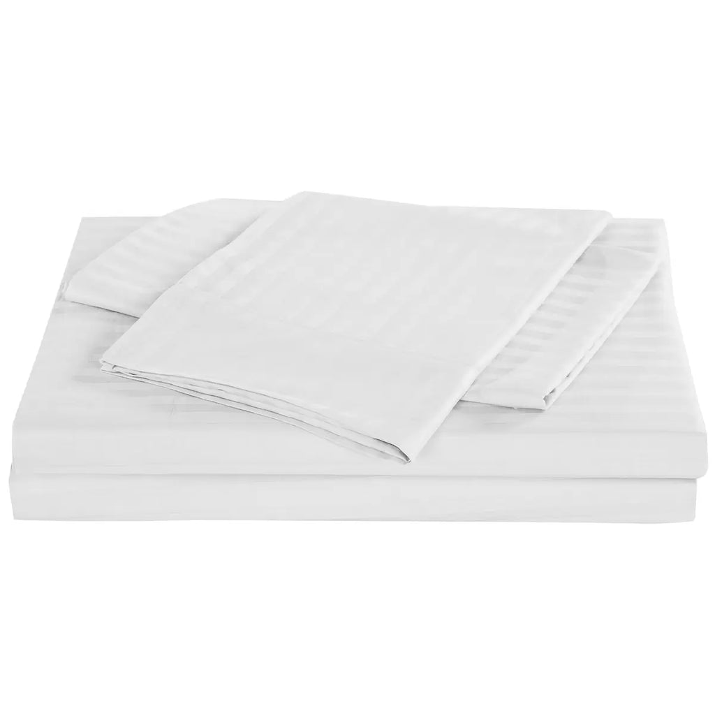 Kensington 1200 Thread Count 100% Egyptian Cotton Queen Sheet Set White