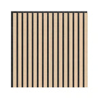 Artika Sonolok Sound Absorbing Slatted Wall Panel Kit Oak And Black