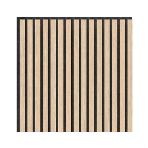 Artika Sonolok Sound Absorbing Slatted Wall Panel Kit Oak And Black