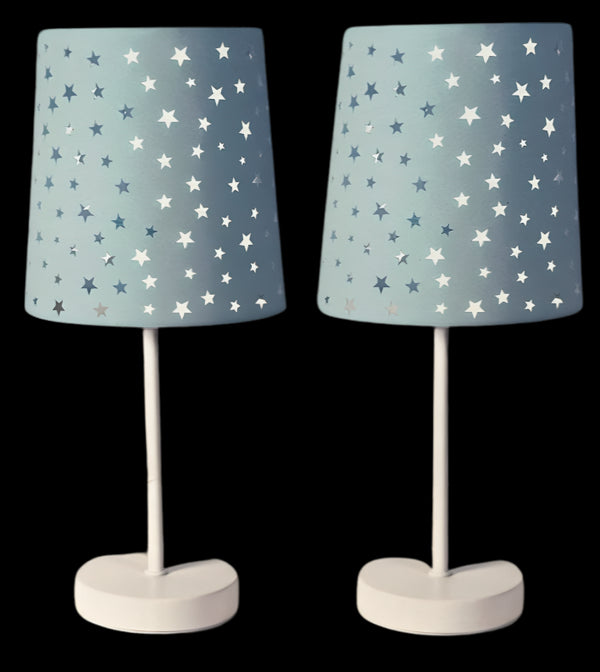 Luce Bella Blue Zoe Table Lamp - 2 Pack