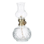 LGCASL Glass Kerosene Indoor Retro Classic Burning Lights Oil Lamp for Home Bedroom Table Decorations Emergency Use, 1*Glass Lamp Glazed Lamp, Clear One Size Glazed lamp, red