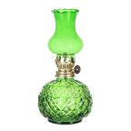 LGCASL Glass Kerosene Indoor Retro Classic Burning Lights Oil Lamp for Home Bedroom Table Decorations Emergency Use, 1*Glass Lamp Glazed Lamp, Clear One Size Glazed lamp, red