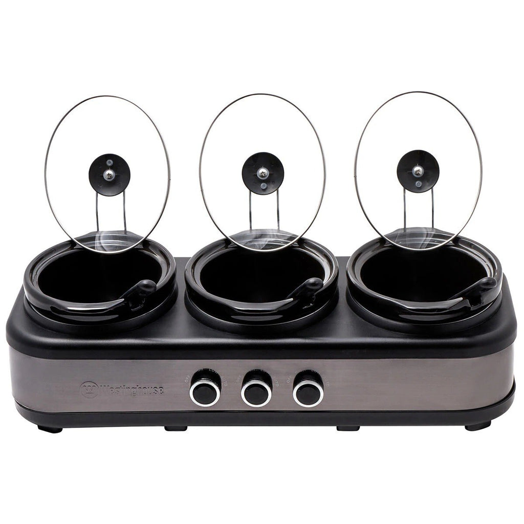 Westinghouse Slow Cooker Ceramic Pots 3 x 2.5L WHSC07KS