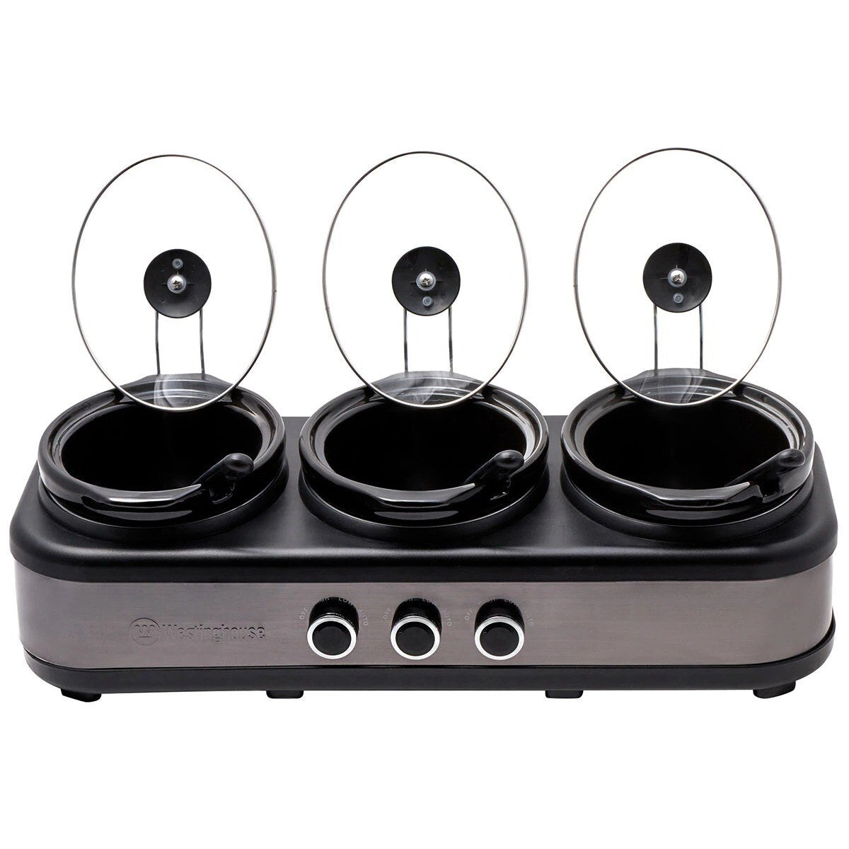 Westinghouse Slow Cooker Ceramic Pots 3 x 2.5L WHSC07KS