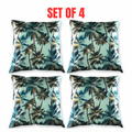 4 x Mojo Cushion Cover Throw Pillow Case 60x60cm L.A. Palm Blue Design