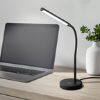 LED Table Desk Lamp W/ Wireless Phone Charging Touch Control Verve Design Black