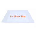 Platter White Melamine Square Set of 6 (21cm x 21cm) Party Plates