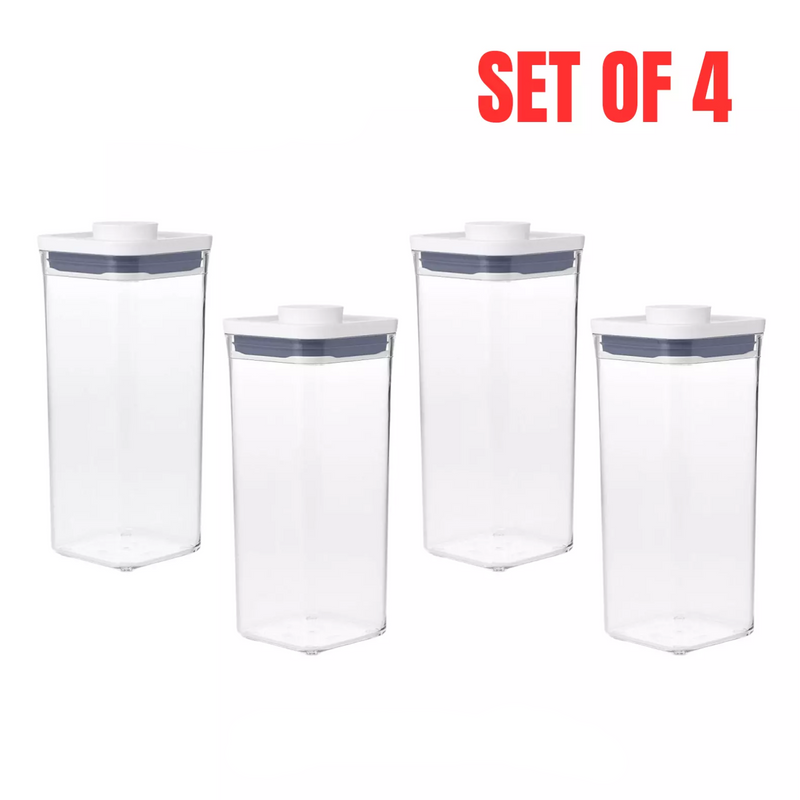 4x OXO Good Grips POP 2.0 Rectangle 2.6L Medium Container