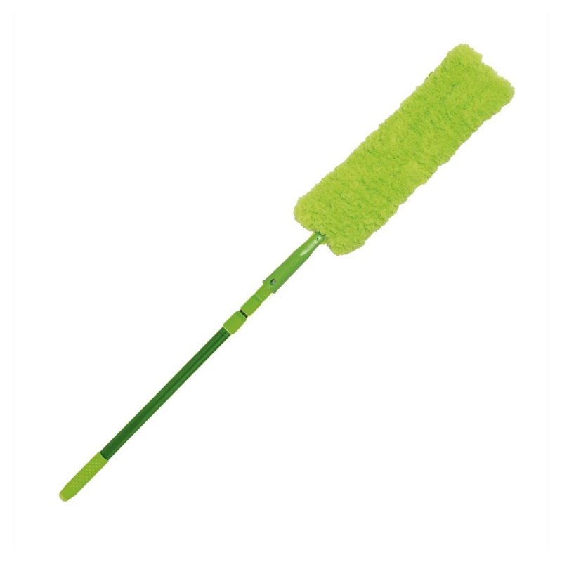 Sabco Feathered Microfibre Duster Extendable Handle With Flexible Head - Green