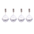 Tablecloth Weights Clip Acrylic Crystal Decor Table Cloth Weight Clips 4 Pieces