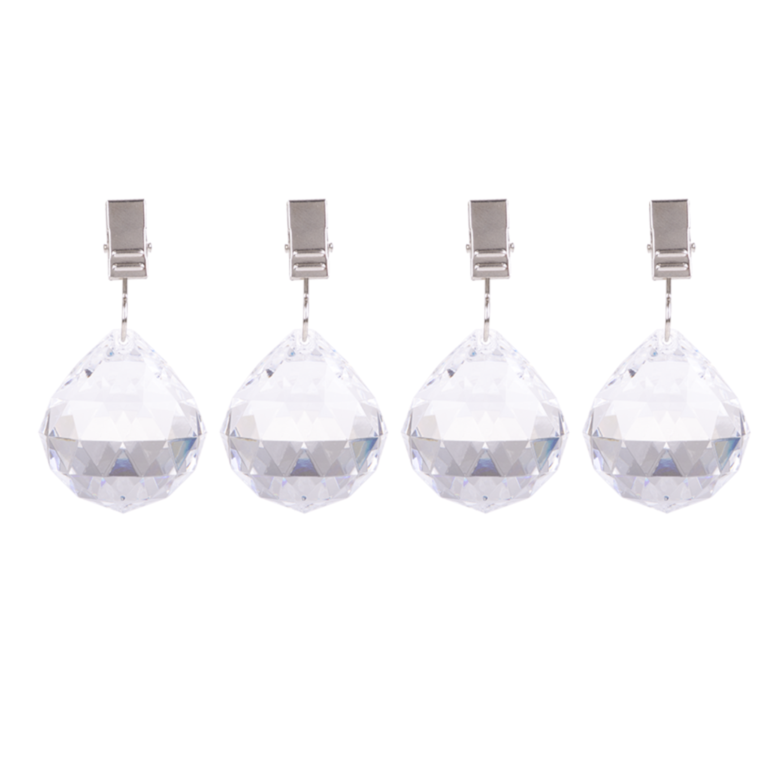 Tablecloth Weights Clip Acrylic Crystal Decor Table Cloth Weight Clips 4 Pieces