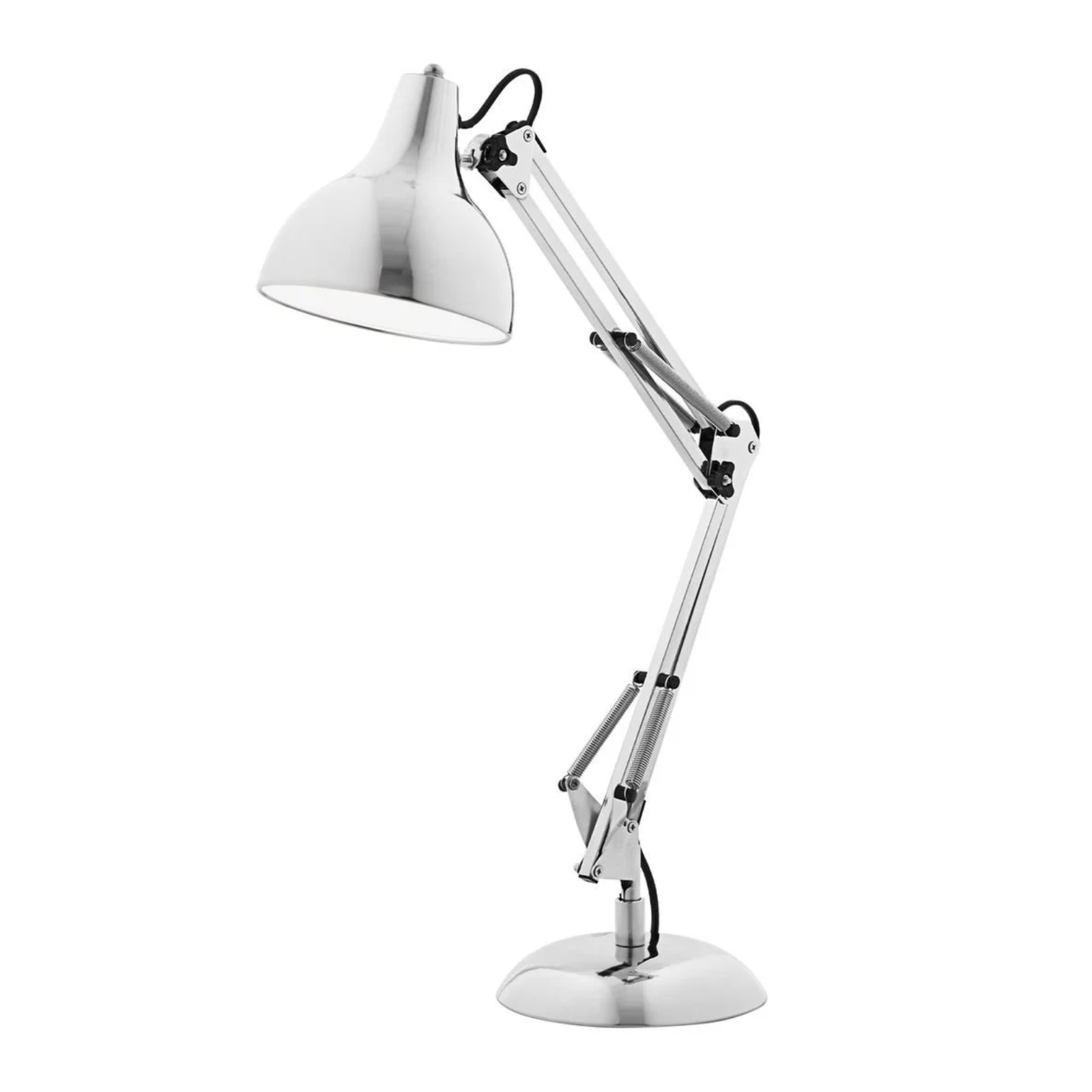 Verve Design Hector Desk Lamp Bedside Table Reading Light - Chrome