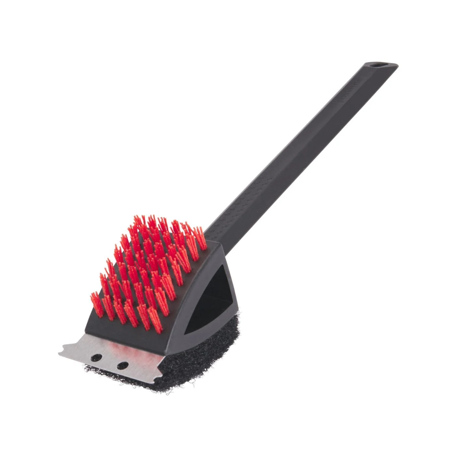 Jumbuck 3-In-1 BBQ Cleaning Tool Nylon Long Grill Brush, Scraper & Scrubber