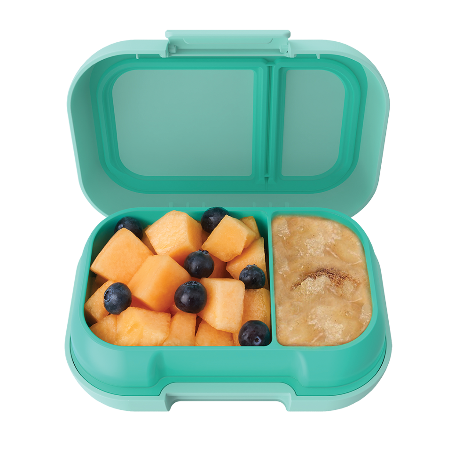 Bentgo Kids Leak-Proof Snack Container Bento Lunchbox 1.5 Cups Compartment, Aqua