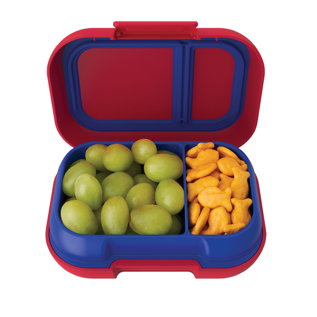 Bentgo Kids Leak-Proof Snack Container Bento Lunchbox 1.5 Cups Compartment - Red