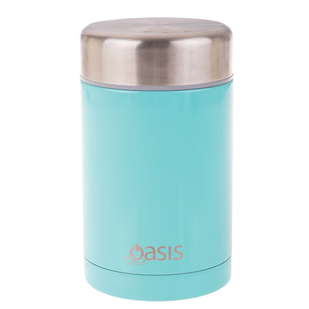 2 x Food Flask Vacuum Insulated Stainless Steel Soup Container 450ml - Spearmint