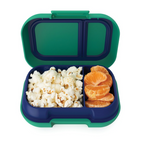 Bentgo Kids Leak-Proof Snack Container Bento Food Lunch Box - Green/Royal