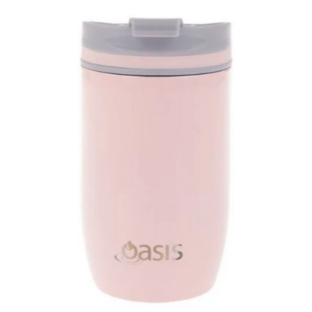 2 x Oasis Insulated Travel Cup 300ml - Soft Pink