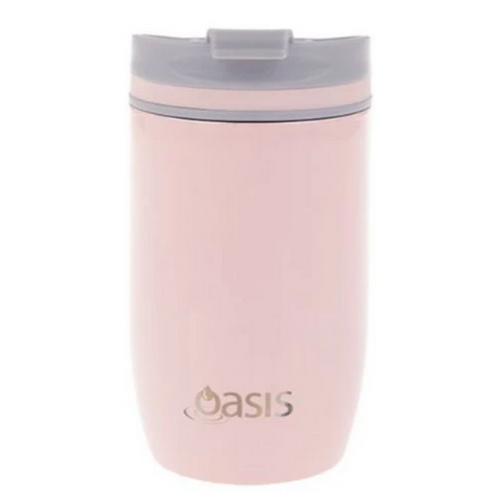 2 x Oasis Insulated Travel Cup 300ml - Soft Pink