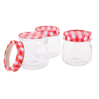 Mason Preserving Jars With Lid Storage Glass Jar Container 250ml - Set of 6
