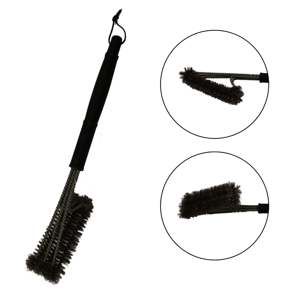 BBQ Grill Brush Cleaner Stainless Steel Bristles Scrubber Barbecue Cleaning Tool