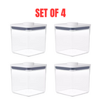 4x OXO Good Grips POP 2.0 Square 2.6L Food Storage Container with Airtight Lid