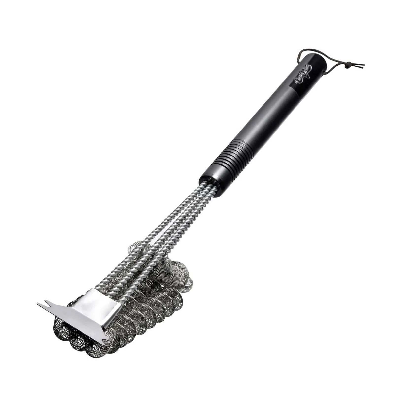 Grill Brush And Scraper Heavy Duty Wire Coils Dual Scrapers BBQ Kitchen Cleaner