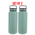 2x Oasis 1.2L Vacuum Insulated Water Bottle Stainless Steel Bottles - Sage Green