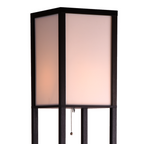 Floor Lamp Storage Shelf Shade Free Stand LED Light Modern Home Lighting Decor