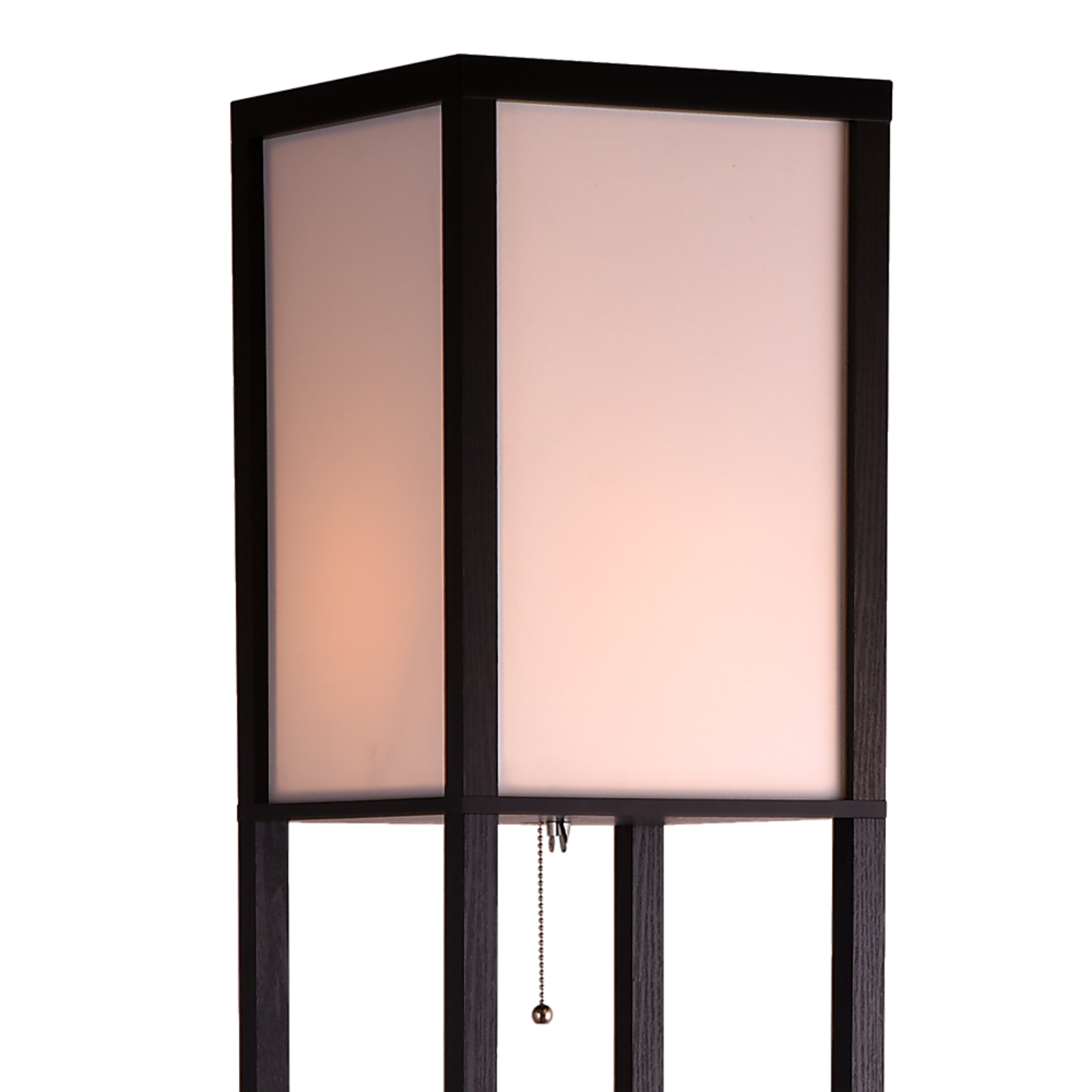 Floor Lamp Storage Shelf Shade Free Stand LED Light Modern Home Lighting Decor