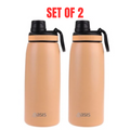 2 x Oasis Stainless Steel Insulated Sports Bottle 780ml w/ Screw Cap - Rockmelon
