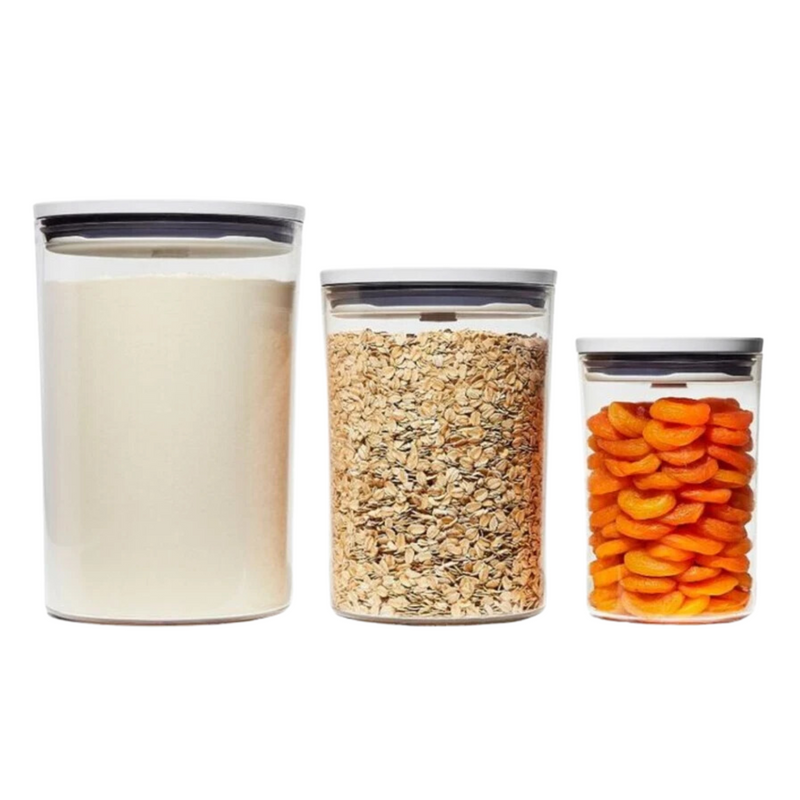 OXO Good Grips POP 2.0 3-Piece Round Airtight Food Storage Canister Set