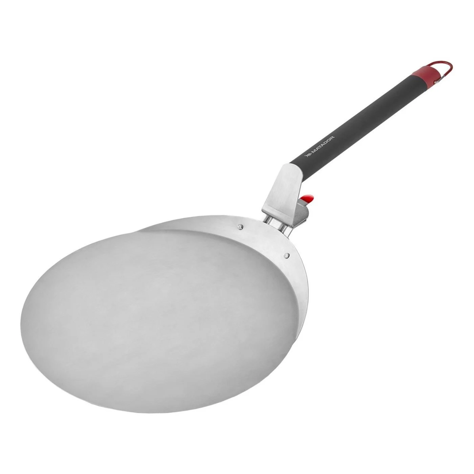 Matador Stainless Steel Pizza Spatula Round Pizza Paddle with Foldable Handle