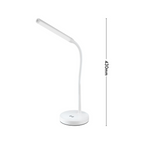 LED Table Desk Lamp W/ Wireless Phone Charging Touch Control Verve Design White