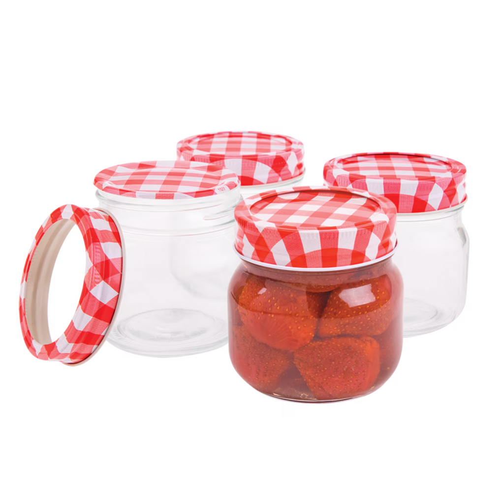 Mason Preserving Jars With Lid Storage Glass Jar Container 250ml - Set of 6