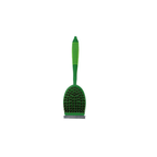 Sabco BBQ Grill Brush Steel Scraper Brass Fibers Rubber Handle with Hanger Hole