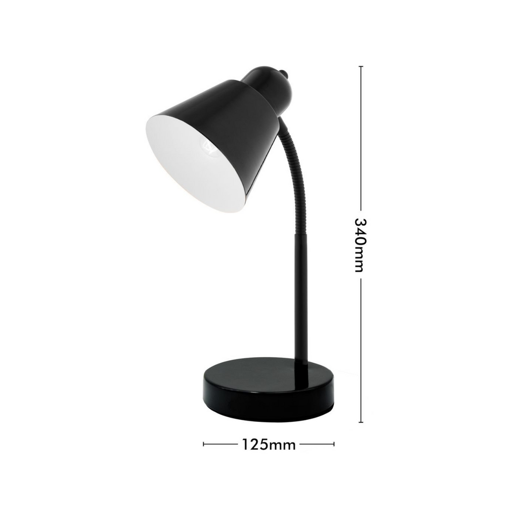 Desk Lamp Axel Verve Design Touch Switch & Adjustable Head - Metal Black