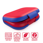 Bentgo Kids Chill Leak-Proof Bento Lunch Box with Removable Ice Pack - Red/Royal
