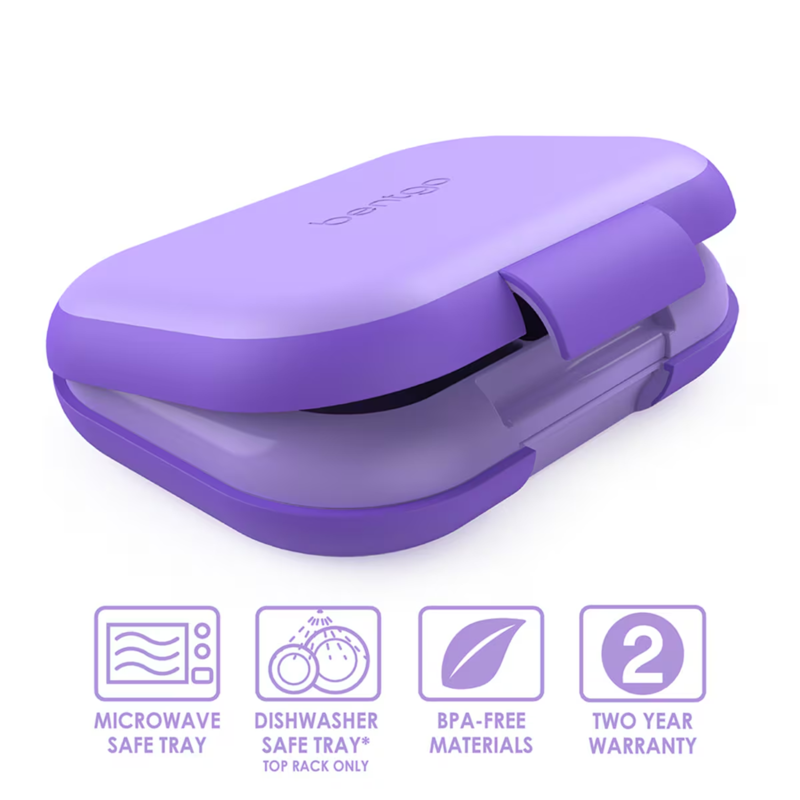 Bentgo Kids Chill Leak-Proof Bento Lunch Box with Removable Ice Pack - Purple