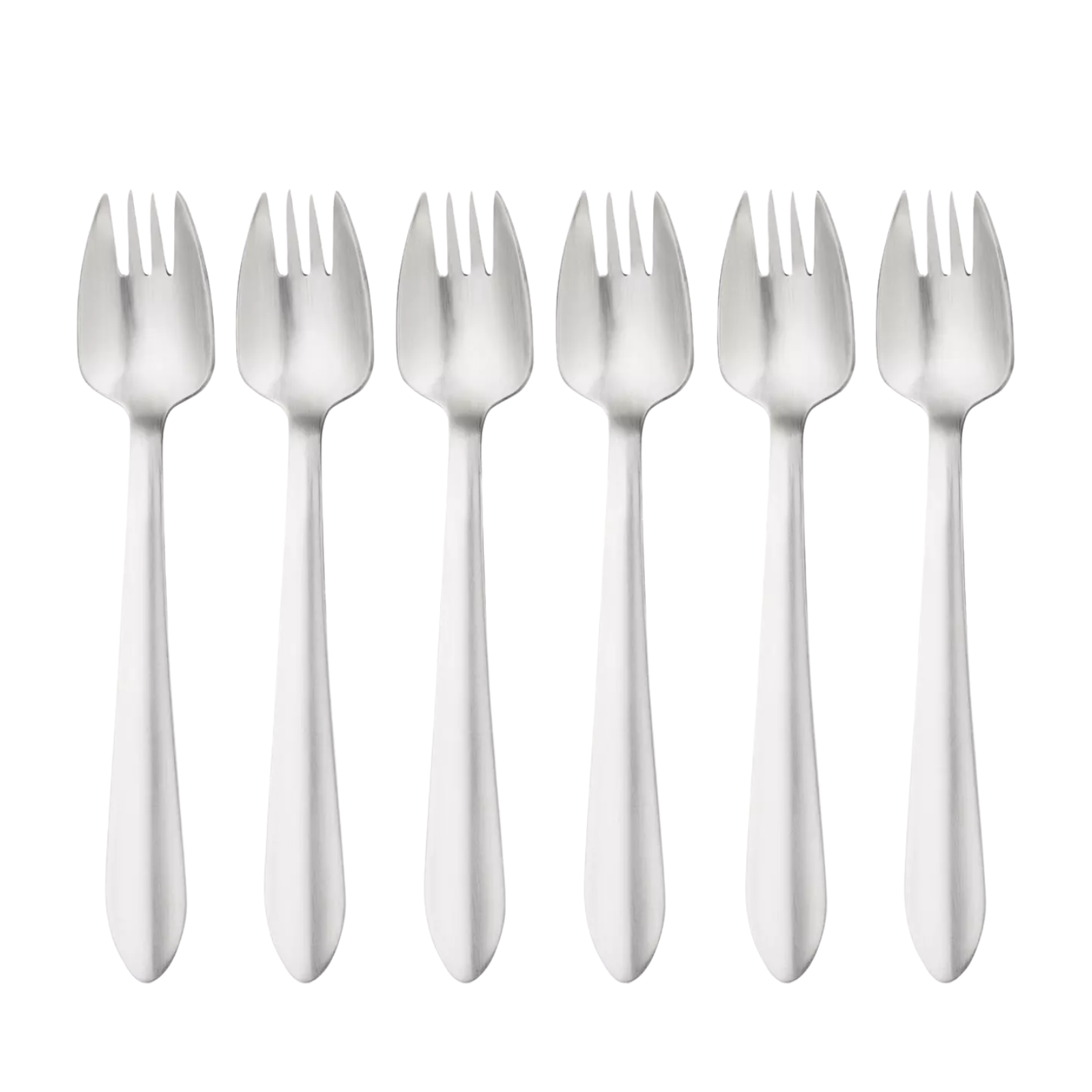 6-Piece Buffet Fork Set – Stainless Steel with Satin Finish